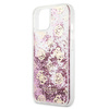 Guess GUHCP13SLGPEPI iPhone 13 mini 5,4"różowy/pink hardcase Peony Liquid Glitter