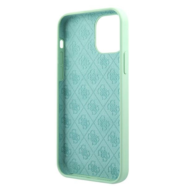 Guess GUHCP12MLSLMGGN iPhone12/12 Pro 6,1" zielony/green hardcase Metal Logo Script