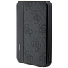 Guess Powerbank 15W GUPB5LP4GEGK5000mAh czarny/black 4G Leather Metal Logo