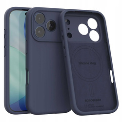 Spacecase Etui Silicone Mag iPhone 17 Pro deep blue