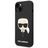 KARL LAGERFELD KLHCP14MSLKHBK IPHONE 14 PLUS / 15 PLUS 6,7" HARDCASE CZARNY/BLACK SILICONE KARL`S HEAD