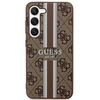 Guess GUHCS23MP4RPSW S23+ S916brązowy/brown hardcase 4G Printed Stripe