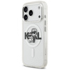 Etui Karl Lagerfeld IML Glitter Karl &   Choupette Sketch Logo MagSafe do iPhone 17 Pro przezroczysty