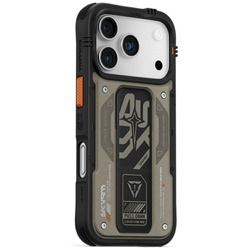 Etui Skinarma Aegis do iPhone 17 Pro Magnetic Charging + Grip Stand szary