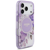 Etui Guess IML Flower & Tonal Circle     MagSafe do iPhone 17 Pro fioletowy