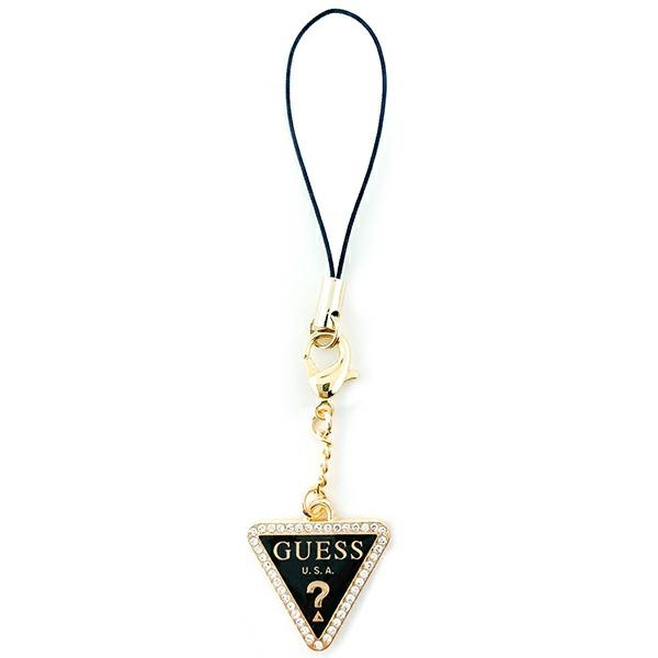 Guess zawieszka GUCPMTDCK Phone StrapTriangle Diamond Charm with Rhinestones