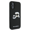 Karl Lagerfeld KLHMP16SSKCHPPLK iPhone 16 6.1" czarny/black hardcase Silicone Double Heads Print MagSafe