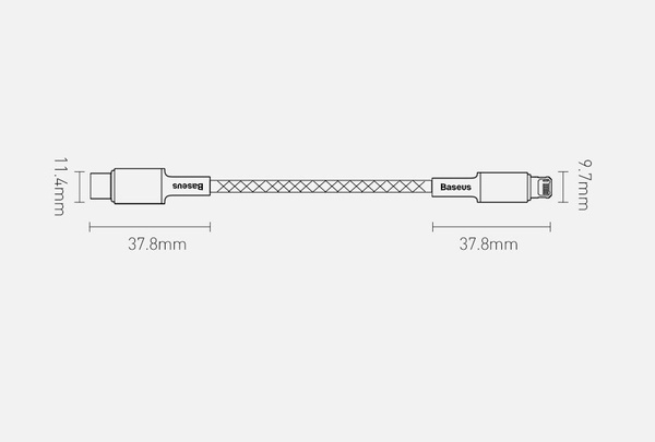 Baseus kabel High Density PD USB-C - Lightning 1,0 m czarny 20W