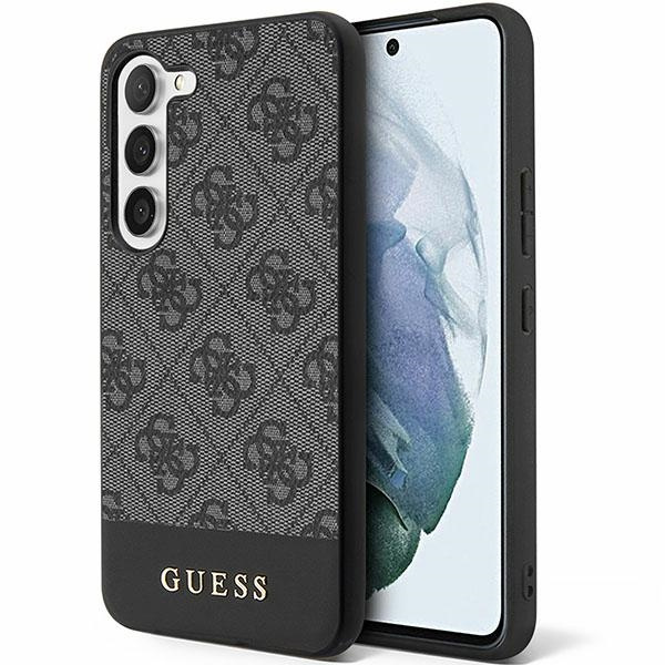 Guess GUHCS24SG4GLGR S24 S921czarny/black hardcase 4G Stripe Collection