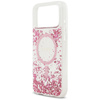 Etui Guess Resin Bottom Glitter MagSafe  do iPhone 17 Pro Max różowy
