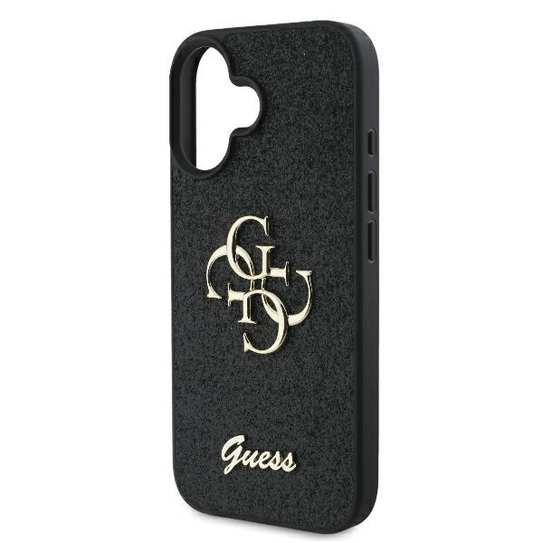 Guess GUHCP16MHG4SGK iPhone 16 Plus 6.7" czarny/black hardcase Fixed Glitter Big 4G