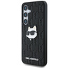 Etui Karl Lagerfeld Leather Monogram Pin  Logo Choupette Head Samsung Galaxy S25 Plus czarny