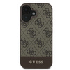 Guess GUHCP16MG4GLBR iPhone 16 Plus 6.7"brązowy/brown hardcase 4G Bottom Stripe