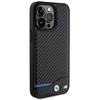Etui BMW Leather Carbon na iPhone 15 Pro Max - czarne