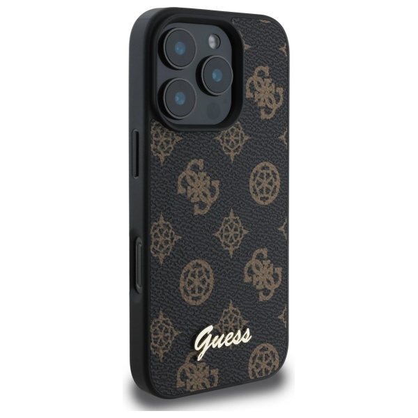 Guess GUHMP16XPGPYSK iPhone 16 Pro Max 6.9" czarny/black hardcase Peony Script MagSafe