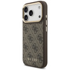 Etui Guess 4G z portfelem Magsafe do     iPhone 17 Pro brązowy