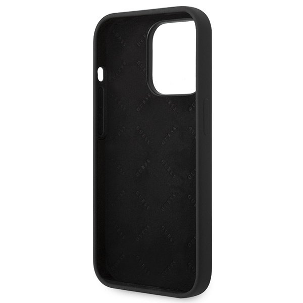 Guess GUHCP14XSLTGK iPhone 14 Pro Max6,7" czarny/black hardcase Silicone Triangle