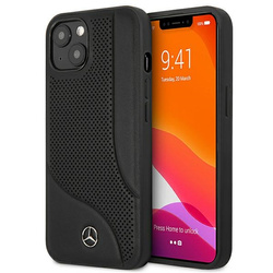 Mercedes MEHCP13MCDOBK iPhone 13 / 14/ 15 6.1" czarny/black hardcase Leather Perforated Area