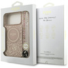 Etui Guess IML Flowers Electro Pearl     Strap MagSafe do iPhone 17 Pro Max różowy