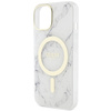 Guess GUHMP14MPCUMAH iPhone 14 Plus/ 15 Plus 6.7" biały/white hardcase Marble MagSafe