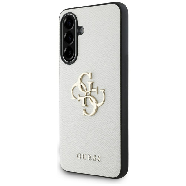 Etui Guess Grained Big 4G Logo Small     Classic Logo do Samsung Galaxy A56 beżowy