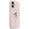 Etui Karl Lagerfeld Silicone             Karl&Choupette Ring MagSafe do iPhone 17 różowy