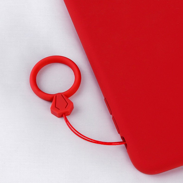 SILICONE LANYARD FOR THE PHONE DIAMOND RING PENDANT FOR A FINGER YELLOW