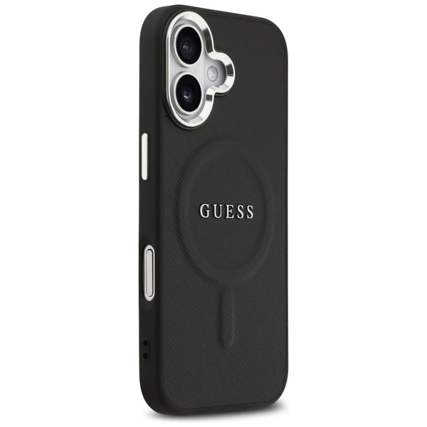 Etui Guess Classic Logo MagSafe do       iPhone 17 czarny