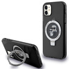 Etui Karl Lagerfeld Ring Stand Karl&Choupettte MagSafe na iPhone 11 / Xr - czarne