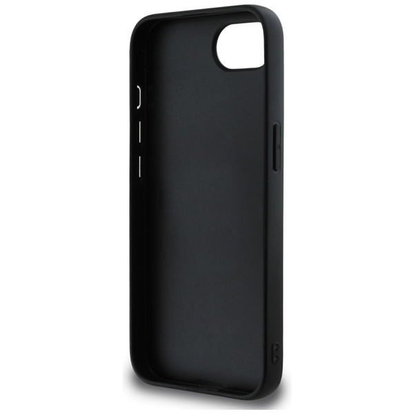 Etui DKNY Repeat Texture Pattern with    Tonal Stripe do iPhone 16e czarny