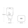 Baseus Super Si 1C fast charger USB Type C 20 W Power Delivery white (CCSUP-B02)