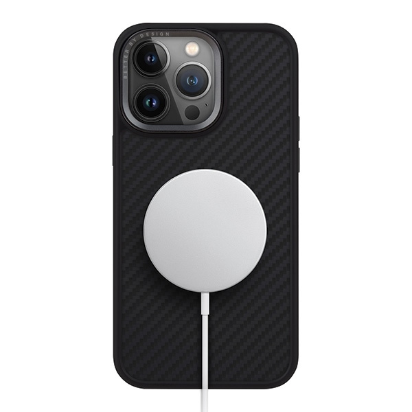 Etui UNIQ Keva Magclick Charging do iPhone 15 Pro - czarne