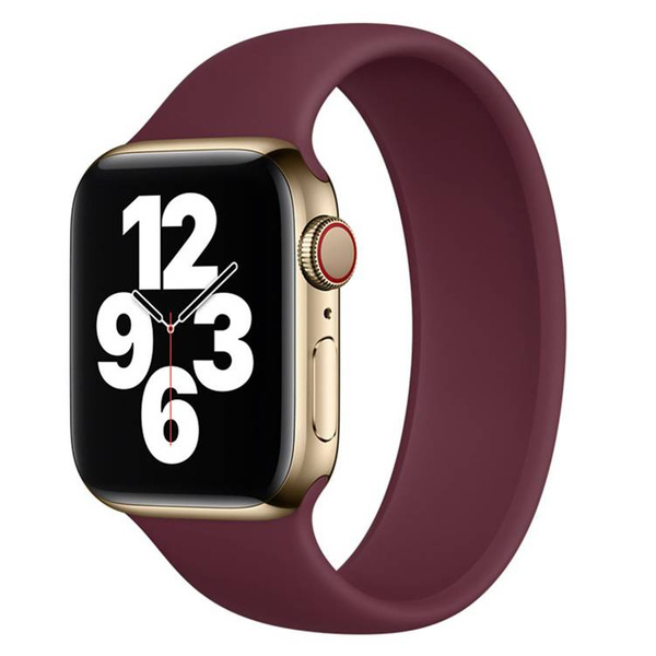 Apple Opaska APPLE WATCH PASEK  APPLE WATCH SOLO LOOP MGT73ZM/A 44MM/45MM/46MM/49MM SIZE 7 PLUM ORYGINALNA PLOMBA