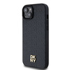 DKNY DKHMP15MPSHRPSK iPhone 15 Plus /14 Plus 6.7" czarny/black hardcase Leather Monogram Pattern Metal Logo MagSafe