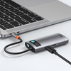 Baseus Metal Gleam 4in1 multifunctional HUB USB Type C - USB Type C Power Delivery 100 W / HDMI 4K 30 Hz / 1x USB 3.2 Gen 1 / 1x USB 2.0 (CAHUB-CY0G)