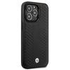 Etui BMW Leather Diamond Pattern na iPhone 14 Pro - czarne