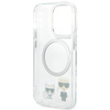 Etui Karl Lagerfeld Karl&Choupette Aluminium MagSafe na iPhone 14 Pro Max - przezroczyste