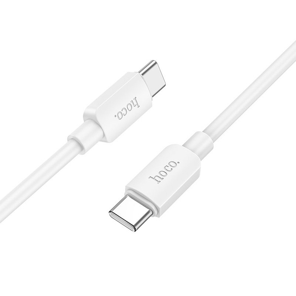 Kabel USB C do USB C Hoco PD 3A 60W 1 m X96 biały
