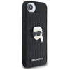 Etui Karl Lagerfeld Monogram Karl Head   Pin do iPhone 16e czarny
