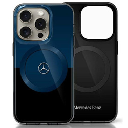 Mercedes MEHMP16X23HBIKV iPhone 16 Pro    Max 6.9" czarny niebieski/black blue hardcase MB Double Layer BiColor MagSafe