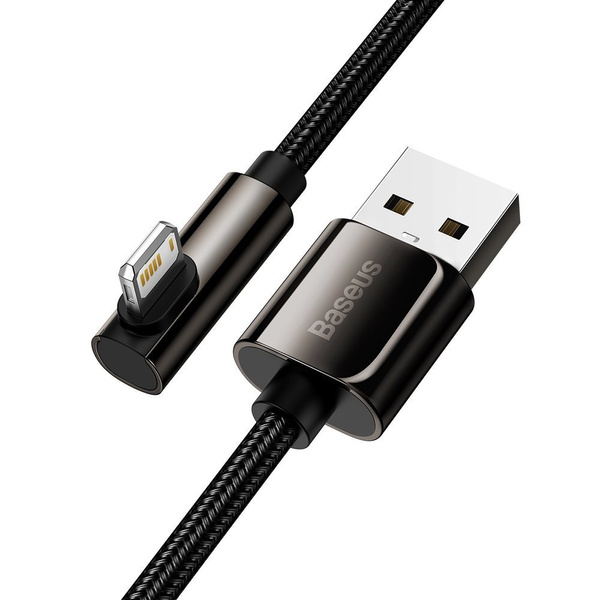 BASEUS LEGEND MOBILE GAME ELBOW CABLE USB - LIGHTNING 2,4A 1M BLACK (CALCS-A01)