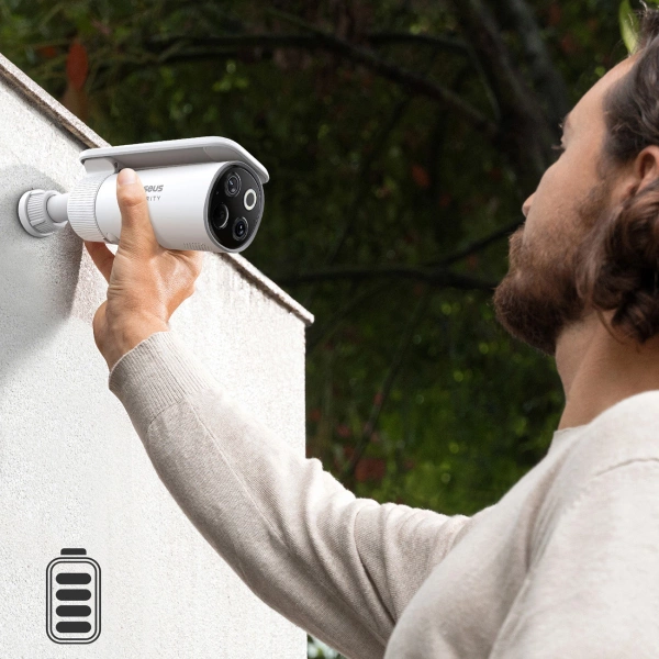 Baseus Security S1 Pro Dual 3K Outdoor Surveillance Kit (2 Cameras) – White