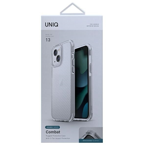 UNIQ etui Combat iPhone 13 / 14 / 15 6,1" aramid frost