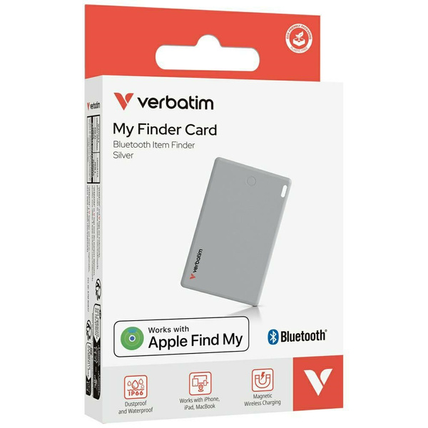 Verbatim My Finder Card Bluetooth        srebrny/silver - urządzenie do śledzenia MYFCR-01S 32139