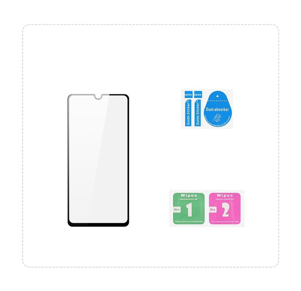 DUX DUCIS 9D TEMPERED GLASS TOUGH SCREEN PROTECTOR FULL COVERAGED WITH FRAME FOR SAMSUNG GALAXY A42 5G BLACK (CASE FRIENDLY)