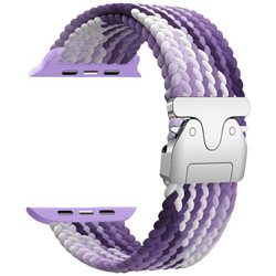 Pasek Beline Woven Nylon Parachute do Apple Watch 38/40/41mm fioletowy