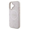 Guess GUHMP16MPSAPSMEP iPhone 16 Plus6.7" różowy/pink hardcase Saffiano Peony Classic Logo MagSafe