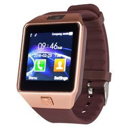 SMART WATCH ZEGAREK - KAMERA SPLOT KARTY SIM, SD - BRĄZOWY