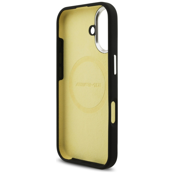 Etui AMG Silicone Oversize Rhombs        MagSafe do iPhone 17 czarny