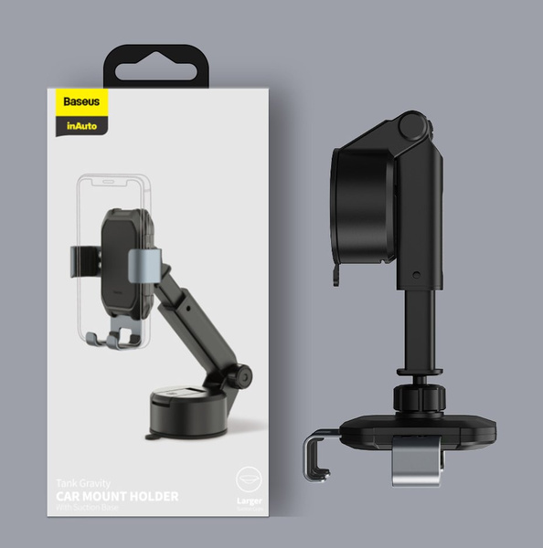 Baseus telescopic gravity car holder for the windshield black (SUYL-TK01)